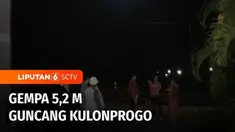 Gempa bumi 5,2 magnitudo mengguncang Kabupaten Kulon Progo, Daerah Istimewa Yogyakarta pada Jumat (17/3) malam. Warga mengira getaran gempa merupakan guncangan kendaraan yang melintas di jalan raya.