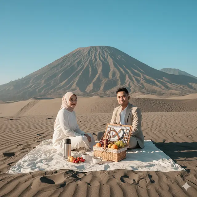 8 Prompt Gemini AI Bikin Foto Liburan Bromo Jadi Sinematik Estetik Ala Fotografer Profesional