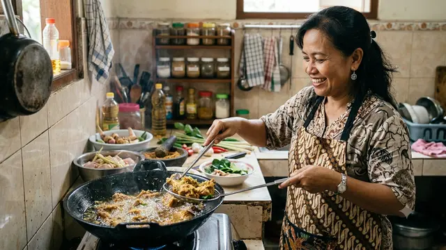 Resep Ayam Goreng Serai yang Harum tanpa Ungkep Lama,/AI Generated
