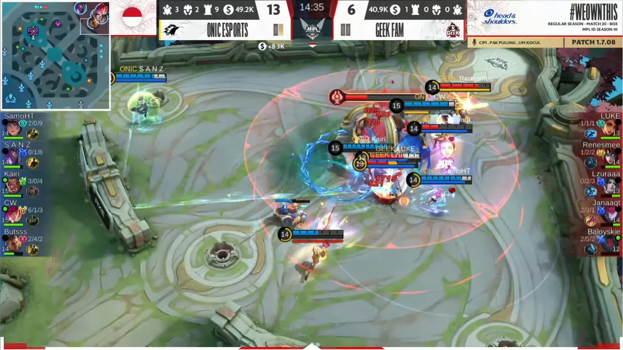 Onic Esports Menang 2-0 dari Geek Fam