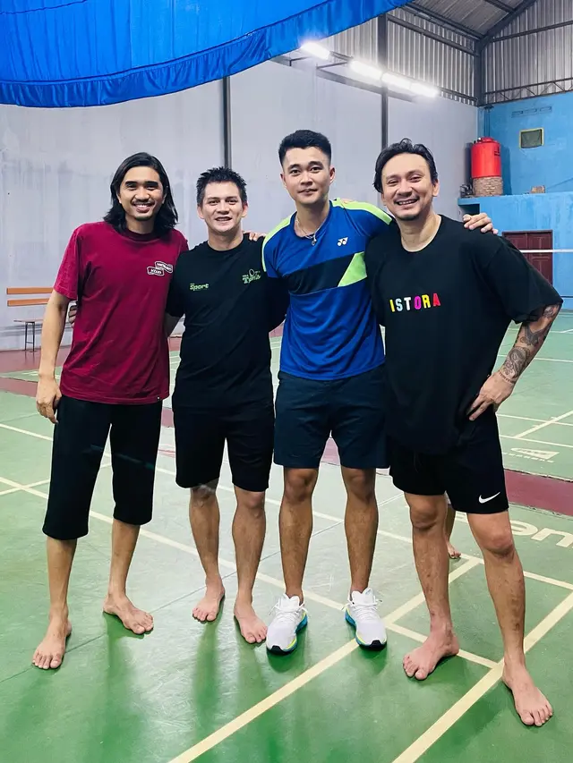 7 Potret Persiapan Duta SO7 Latihan Badminton Jelang Tepok Bulu 2023