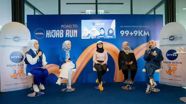 Saat 9 Pelari Berlari Estafet 99+9 KM demi Perempuan Petani di NTB Jelang NIVEA Hijab Run 2025