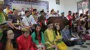 Gerakan yang tergabung dalam Putra dan Putri Indonesia menggelar deklarasi solidaritas Indonesia untuk Rohingnya di Museum Kebangkitan Nasional, Jakarta, Selasa (12/9). Acara ini bertema “Solidarity for Rohignya“. (Liputan6.com/Faizal Fanani)