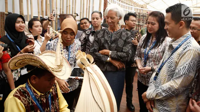 Kunjungi Paviliun Indonesia, Bos IMF Terpesona Budaya Nusantara