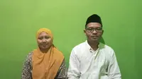 Rohmat (44) dan Ulfah (40), pasangan suami istri calon jemaah haji asal Kabupaten Blora, Jawa Tengah. (Liputan6.com/Ahmad Adirin)