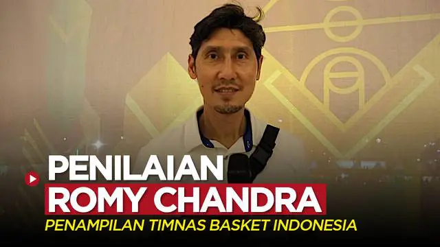 Berita video legenda basket Indonesia, Romy Chandra, memberi penilaian soal penampilan Timnas Basket Indonesia saat mengalahkan Arab Saudi di FIBA Asia Cup 2022, Selasa (12/7/2022) malam hari WIB.