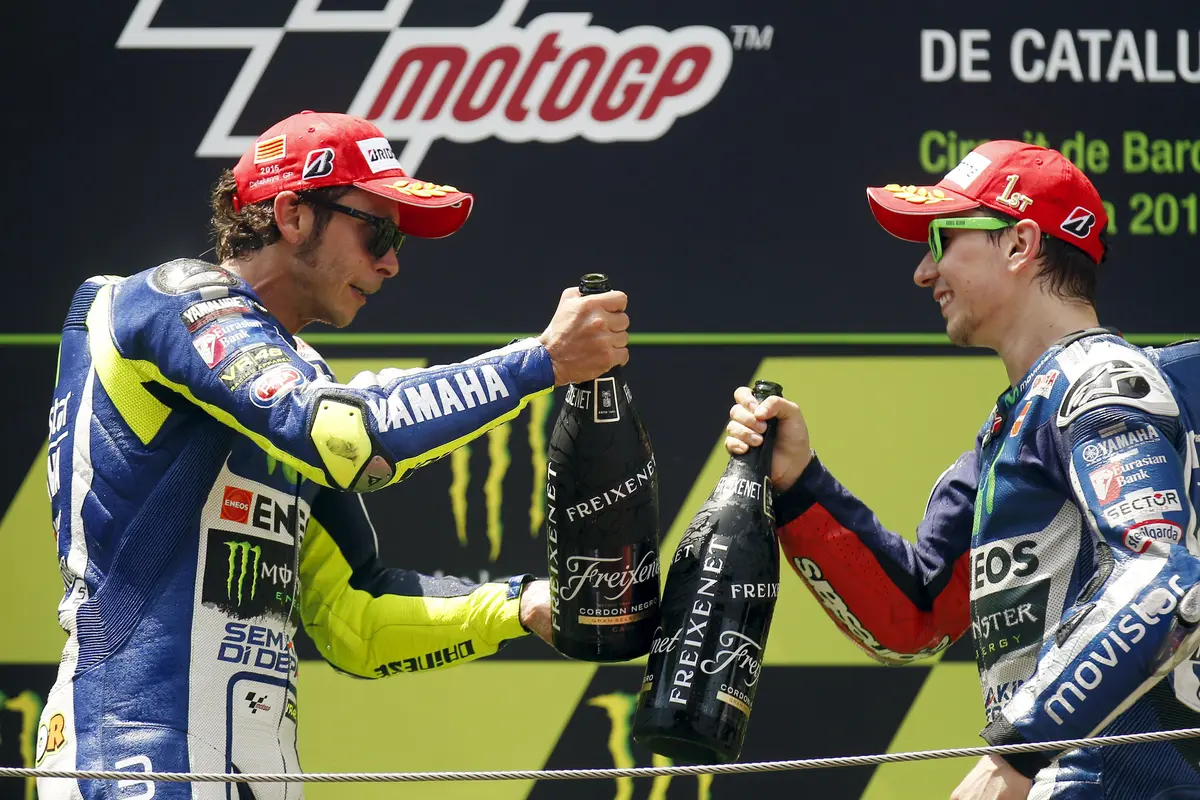 Jorge Lorenzo dan Valentino Rossi