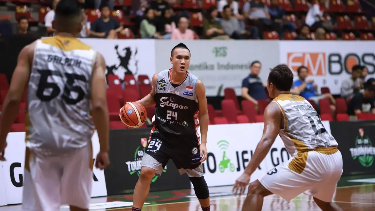 Aksi pemain baru Stapac Agassi Goentara