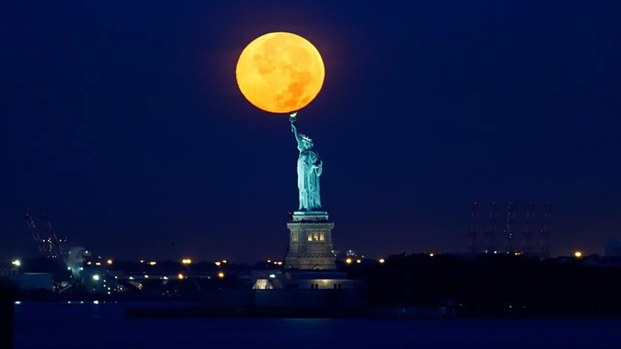 Menengok Keindahan Potret 'Supermoon' Pertama di Tahun Ini