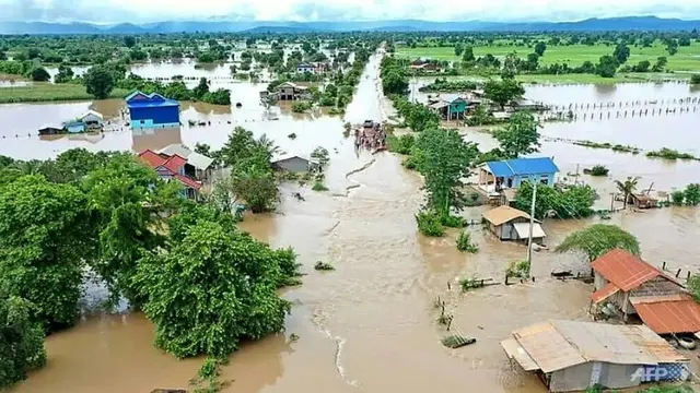 Ilustrasi banjir besar.