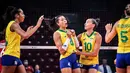 Liga Bola Voli Dunia, Volleyball Nations League (VNL) 2022 di kelompok putri telah menyelesaikan seluruh laga di babak penyisihan pada minggu ketiga. Dari 16 negara, 8 peringkat terbaik memastikan lolos ke babak perempatfinal yang akan digelar di Ankara, Turki, pada 13 dan 14 Juli 2022. Berikut kedelapan negara yang lolos tersebut. (Dok. Volleyballworld)