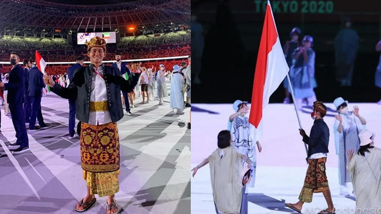 6 Potret Rio Waida, Atlet Pembawa Bendera RI di Pembukaan Olimpiade Tokyo 2020