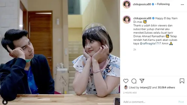 Chika Jessica - Raffi Ahmad KW (Foto: Instagram/@chikajessica88)