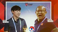 Piala AFF - Timnas Indonesia Vs Vietnam - Shin Tae-yong Vs Park Hang-seo (Bola.com/Adreanus Titus)
