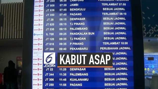 PIhak ATC Bandara Soekarno-Hatta menjelaskan ada beberapa rute penerbangan yang terganggu akibat kabut asap yang terjadi. Kabut asap menyebabkan jarak pandang penerbangan berkurang.