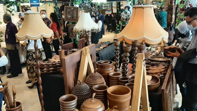 Pameran produk UMKM asal Banten di MaxxBox Lippo Village, Kelapa Dua, Kabupaten Tangerang.