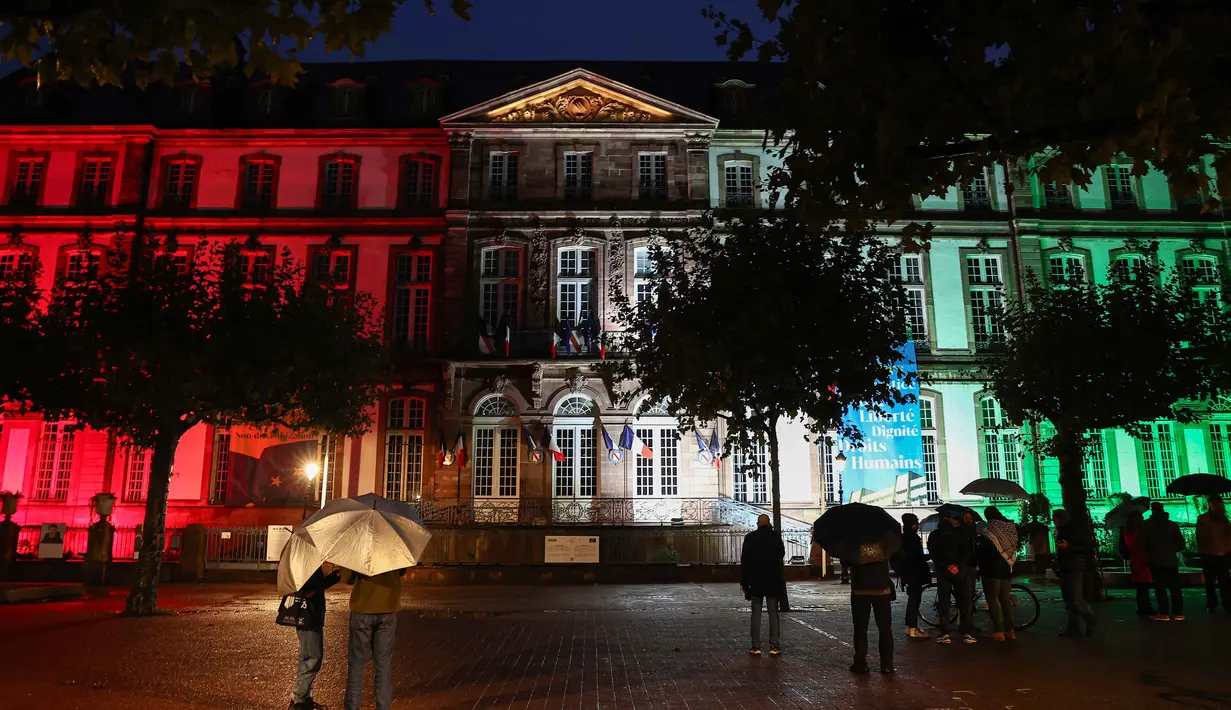 Presiden Prancis Emmanuel Macron juga menyatakan kesiapan Prancis untuk terlibat dalam memulihkan stabilitas di Gaza. (FREDERICK FLORIN/AFP)