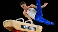 Atlet senam asal Inggris, Max Whitlock of Great Britai (AFP).