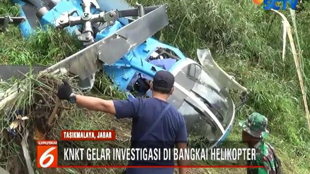 Tim KNKT mengevakuasi GPS sejumlah mesin pesawat dan kotak hitam heli.