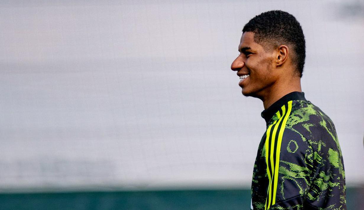 Ada kabar baik datang bagi Manchester United. Penyerang andalan mereka, Marcus Rashford sudah semakin dekat untuk comeback di skuat Setan Merah. (Twitter Manchester United)
