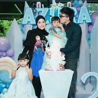 Penampilan Aurel Hermansyah di Ulang Tahun Azura ke-2. [@aurelie.hermansyah]