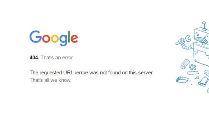 Ilustrasi pesan error 