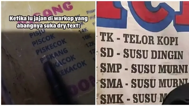 6 Singkatan Makanan di Daftar Menu Ini Bikin Dahi Berkerut Sebelum Pesan