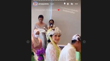 Catherine Wilson Sah Jadi Istri Idham Masse dengan Maskawin Logam Mulia 100 Gram dan Perhiasan Berlian. (instagram.com/aimeejuliette)
