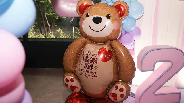 Ultah Ameena kedua tahun (Instagram/attahalilintar)