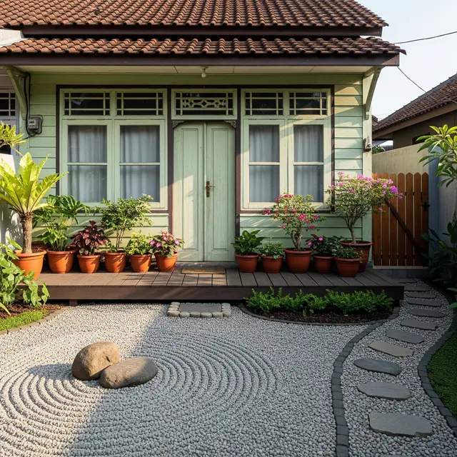 Inspirasi Halaman Rumah Tempo Dulu (Gemini AI)