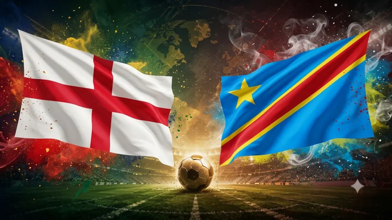 Ilustrasi Inggris Vs Kongo