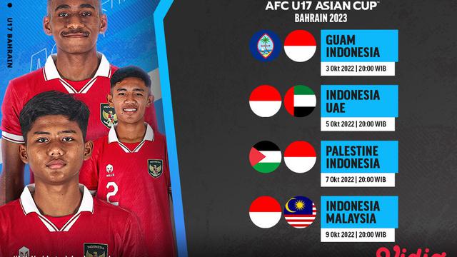 Jadwal dan Live Streaming Kualifikasi Piala Asia U-17 di Vidio Pekan Ini, 3-9 Oktober 2022