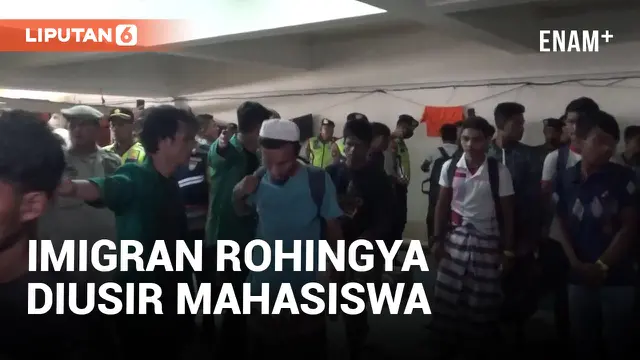 Mahasiswa Geruduk dan Usir Imigran Rohingya