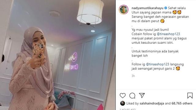 Nadya Mustika Rahayu, istri Rizki 2R (Foto: Instagram/@nadyamustikarahayu)