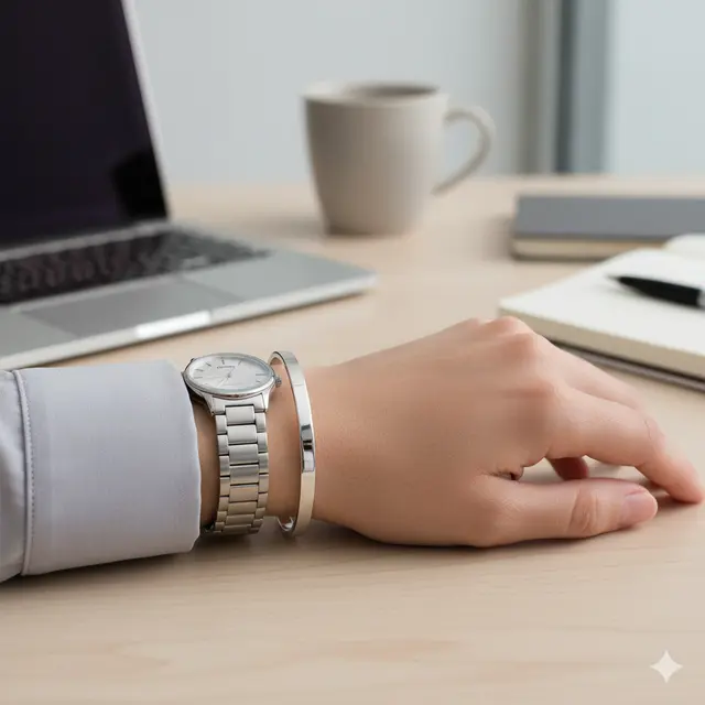 Padu padan gelang dan jam tangan (Foto: Gemini AI)