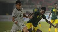 Aksi Zahaby Gholy saat menghadapi Mali dalam laga terakhir Piala Kemerdekaan 2025 di Stadion Utama Sumatra Utara, Deli Serdang, Senin (18/8/2025). (Dok. Piala Kemerdekaan).