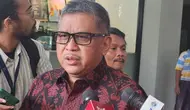 Sekretaris Jenderal PDIP Hasto Kristiyanto di UI, Depok, Senin (3/6/2024). (Liputan6.com/Dicky Agung Prihanto).