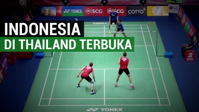 Berita video aksi-aksi hebat pebulutangkis Indonesia di Thailand Terbuka 2017. Mereka dari nomor ganda putri dan putra, serta tunggal putra.