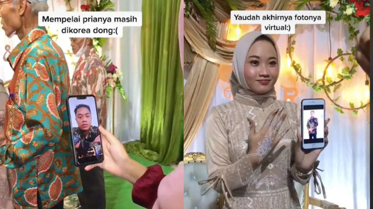 Viral Momen Haru Tunangan Virtual, Calon Pengantin Pria Masih Di Korea Selatan
