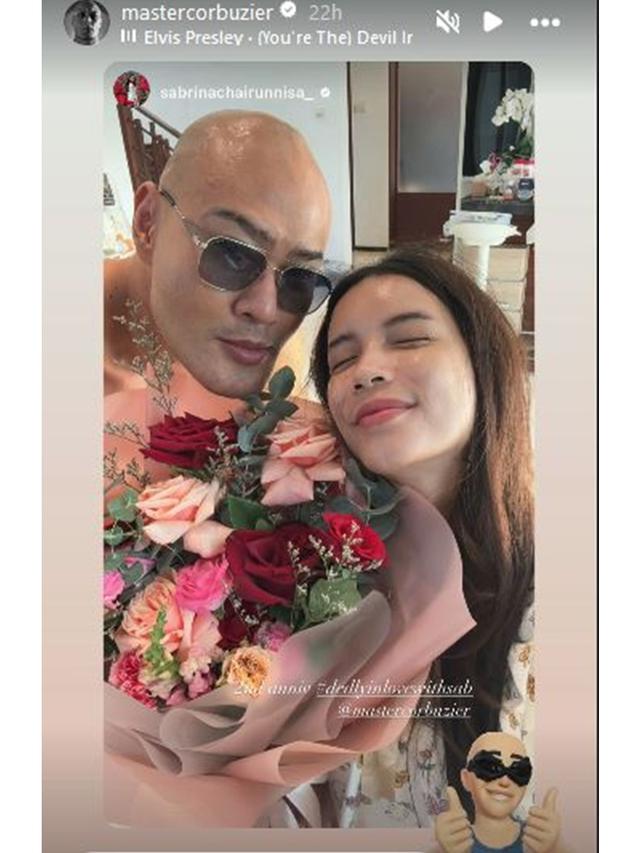 6 Potret Sabrina Chairunnisa dan Deddy Corbuzier Rayakan Dua Tahun Pernikahan