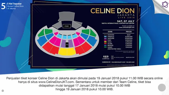 [Bintang] 5 Hal Seputar Konser Celine Dion di Jakarta