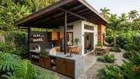 6 Inspirasi Model Rumah Kecil dengan Dapur di Luar Ruangan yang Estetik dan Fungsional