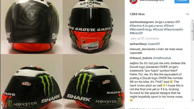 Helm Baru Lorenzo