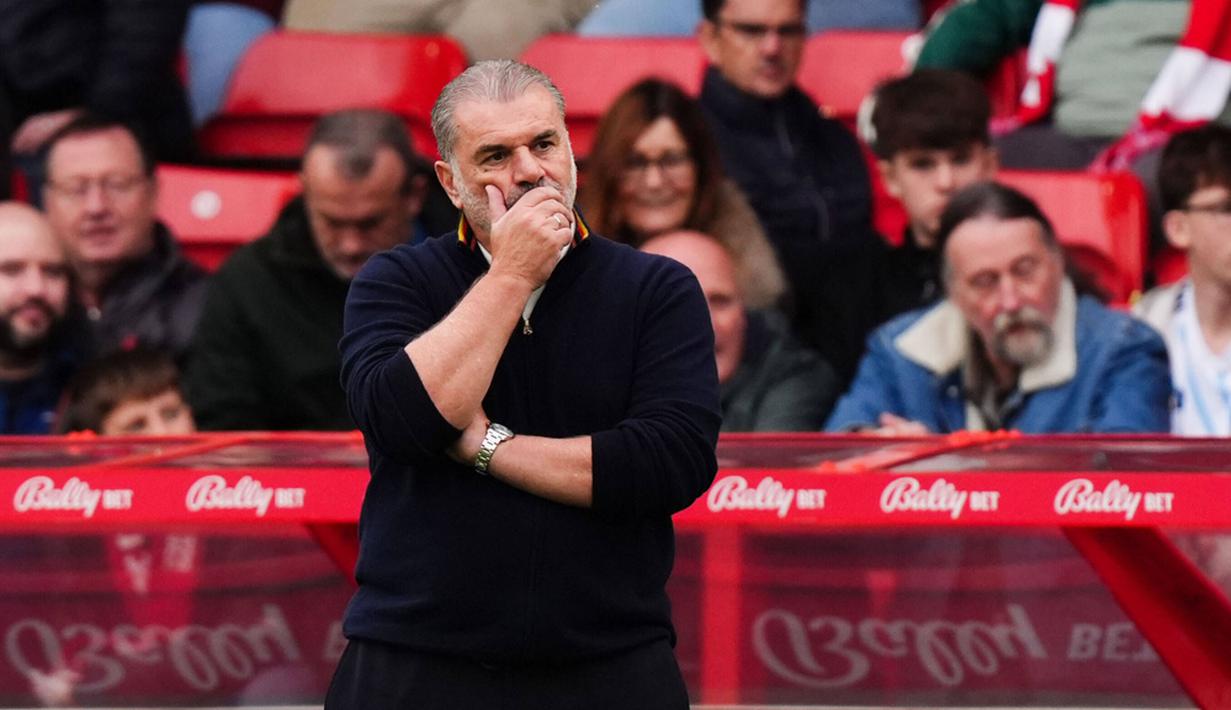 Nottingham Forest resmi memecat Ange Postecoglou hanya 39 hari setelah ia ditunjuk sebagai pelatih kepala. (Mike Egerton/PA via AP)