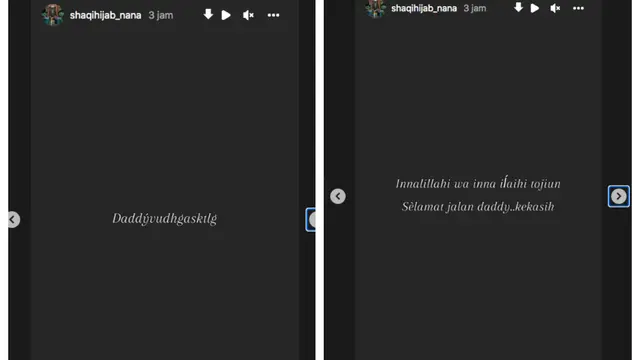 Kabar Duka, Suami Nana AFI Meninggal Dunia. (instagram.com/shaqihijab_nana)