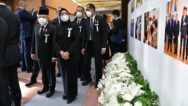 Wapres Ma'ruf Amin menghadiri prosesi pemakaman kenegaraan mantan PM Jepang Shinzo Abe di Nippon Budokan, Choyoda, Tokyo