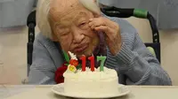 Misao Okawa, wanita tertua dunia berusia 117 tahun. (Independent.co.uk)