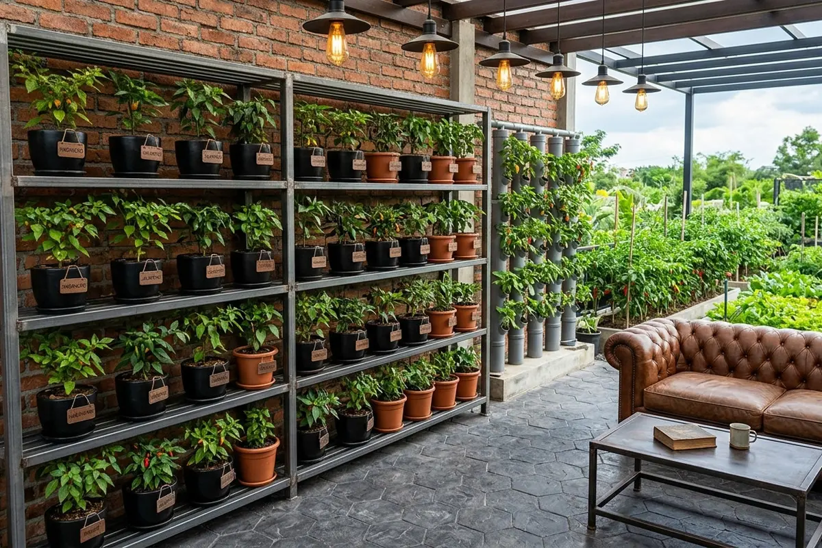 9 Inspirasi Teras Rumah Dekat Kebun Cabai yang Tetap Rapi, Estetis dan ...