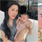 Momen ibunda Larissa Chou momong baby Alesha sang cucu. (sumber: Instagram/julietanherisman)