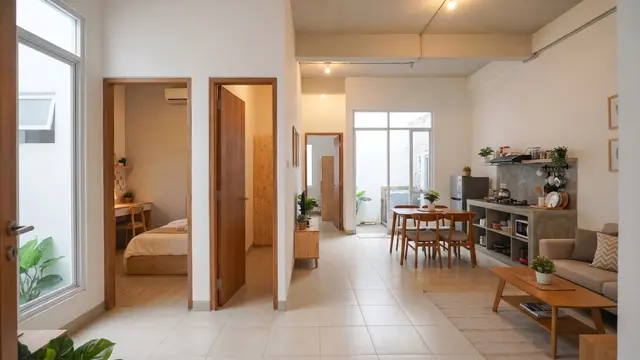 Desain Rumah 3 Kamar Tanpa Banyak Sekat